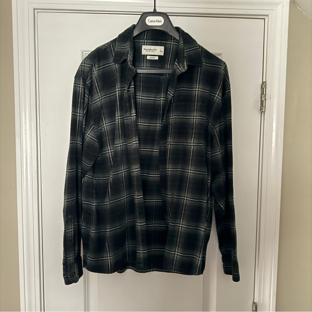 Abercrombie & Fitch Relaxed Soft Flannel Button Down